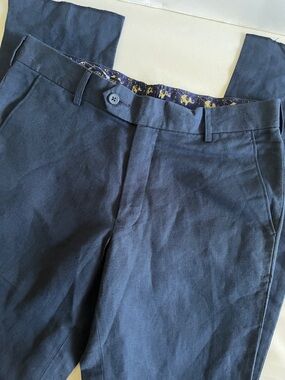 Anita Dongre 100% Linen BluePants Size 32 New with tag